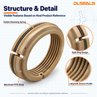 Bague d'étanchéité labyrinthe en PTFE de remplacement OEM pour palier de journal de moteur industriel, fabriquée sur mesure selon échantillon ou dessin