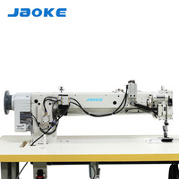 Machine à coudre à double aiguille JAOKE à bras long et grande capacité pour le cuir, les tapis de voiture et le tissage de tentes