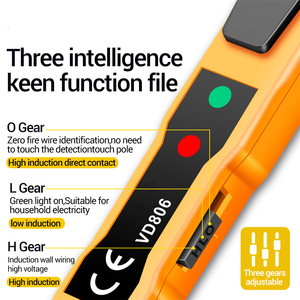 Nhỏ gọn điện LED hiển thị điện áp Meter Non-Contact AC/DC Quy Nạp Bút dò Pin kiểm tra bút chì phụ kiện điện tử - Product Image 2