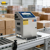 Impresora de Inyección de Tinta D660, Código QR, Fecha, Número de Serie, Tinta de Secado Rápido, Alta Adhesión, Plástico, Metal, Un Solo Color, Rápida