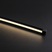 Bande LED d'angle noire NEXCELL 3000K blanc chaud AC230V 8,5W/m IP65 PVC Rouleau de 50m