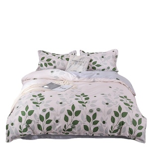 ดอกไม้พิมพ์สไตล์ชนบท90GSM โพลีเอสเตอร์4ชิ้น6ชิ้นพร้อมชุดผ้าปูที่นอนผ้านวมคลุมเตียง - Product Image 1