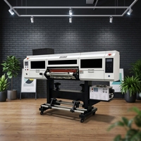 Printer UV DTF Industri 60cm untuk Printhead I3200 Otomatis Penuh Multiwarna untuk Transfer Stiker Label Kristal