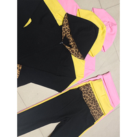 Ensemble décontracté 2 pièces MUYUAN pour femme : veste zippée et pantalon capri à taille élastique pliable – Tenue d'intérieur confortable