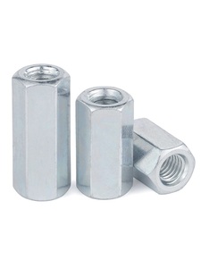 Chất lượng cao kẽm mạ <span class=keywords><strong>DIN</strong></span> 6334 khớp nối Nut <span class=keywords><strong>Threaded</strong></span> nối cho kết cấu thép lắp ráp Carbon thép khớp nối các loại hạt - Product Image 5