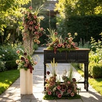 Set Bunga Artifisial Rustic Dusty Rose untuk Dekorasi Pernikahan dan Acara
