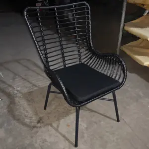 חיצוני קש מושב יחיד כיסא ספת חוף בריכת פנאי ספה אחת ספת פלדה מסגרת פלדה כיסא נצרים ספת מקל