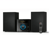 Nouveau système de lecteur de micro-CD en plastique à 2 pièces, design exclusif, sortie 30W, avec haut-parleurs pleine gamme USB/AUX pour radio FM et home cinéma