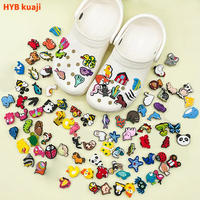 Breloques pour sabots, styles variés, vente chaude, personnalisation en gros, breloques de chaussures en PVC, animaux mignons, accessoires de chaussures