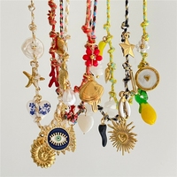 Pendentif Collier DIY en Acier Inoxydable Anti-ternissement, Accessoires Élégants en Perles, Motifs Serpent, Œil, Éléphant, Lotus, Plume, Cœur