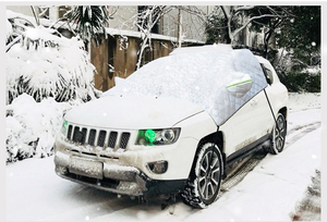 Housse <span class=keywords><strong>de</strong></span> protection pare-brise en coton, imperméable et personnalisée, pour la glace et la <span class=keywords><strong>neige</strong></span>, couleur noire - Product Image 5