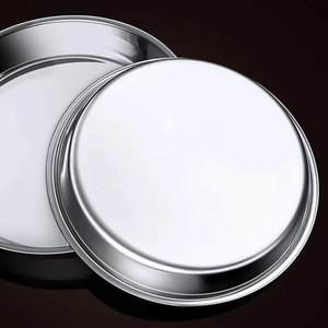 Assiettes à pâtisserie et assiettes creuses classiques en acier inoxydable écologiques pour usage domestique et commercial (vente en gros) - Product Image 3