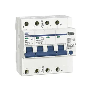 CQB5aL-63 автоматический выключатель с током, 1P + N 2P 3P + N 4P mcb, электрические выключатели, выключатели