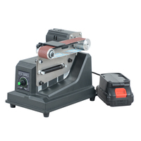 Ponceuse à bande électrique compacte Beking BG-3205 120W à vitesse variable, alimentation AC/DC 220-240V pour ponçage du bois et du métal, affûtage de couteaux