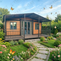 Maison conteneur préfabriquée de luxe extensible en acier galvanisé FLKT, durée de vie de 25 ans, robuste, résistante aux intempéries, pour hôtel