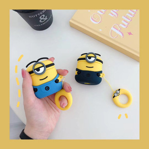 Pequeño hombre amarillo <span class=keywords><strong>en</strong></span> forma de dibujos animados de silicona auricular casewith gancho para los <span class=keywords><strong>airpods</strong></span> de <span class=keywords><strong>apple</strong></span> 1/2 pro - Product Image 5