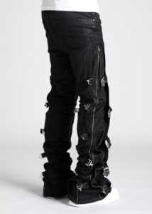 <span class=keywords><strong>ก</strong></span>างเกงยีนส์ผู้ชายทรงสลิม<span class=keywords><strong>ฟ</strong></span>ลare รุ่นปี 2026 คุณภาพสูง แบบสั่งทำพิเศษ สีดำ<span class=keywords><strong>ฟ</strong></span>อก แต่งแผง แต่งขาด แต่งปะ แต่งซิป สไตล์ Y2k ผลิตตามแบบ OEM แฟชั่นสตรีทแวร์ - Product Image 2