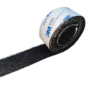 Rouleau de bande auto-adhésive en nylon 100% avec crochets et boucles, tissus en nylon, attaches adhésives Velcro, bande de fixation adhésive forte, Velcro - Product Image 3