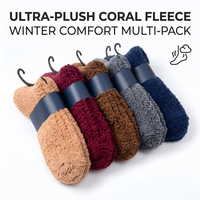 Chaussettes d'hiver pour femmes, chaudes, super douces, en peluche, tricotées, antibactériennes, épaisses, en microfibre, décontractées, pour la maison, pour dormir, moelleuses, confortables