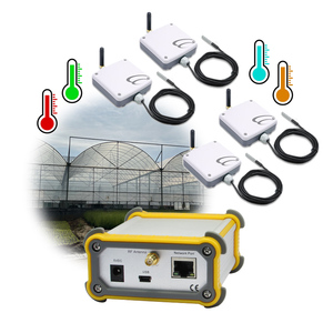 Transmetteur de température LoRaWAN WiFi RS485, 4 ensembles de capteurs de température sans fil pour système HVAC - Product Image 1