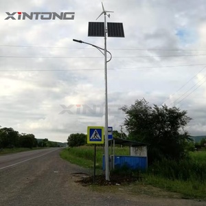 Impermeable de alta calidad Ip65 al aire libre al <span class=keywords><strong>polo</strong></span> <span class=keywords><strong>Precio</strong></span> de turbina de viento Solar híbrido de viento Solar de la luz de calle - Product Image 2