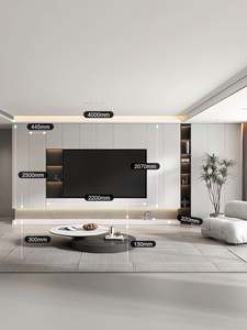 Whole House Customization Storage <b>Wall</b> Tv <b>Cabinet</b> Design Tv <b>Wall</b> Mount Stand with Smart Fireplace Home Furniture <b>Living</b> <b>Room</b> - Product Image 4