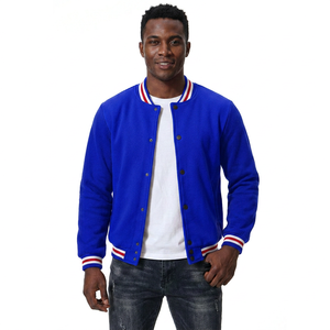 Wholesale 2025 New Custom Men's <b>Varsity</b> <b>Jacket</b> K-VJ-179 Letterman Leather Sleeves Stand Wool College Winter Fashion Embroidery - Product Image 6