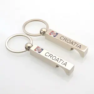Croatia Flag And National Emblem Souvenirs Gift Customized Beer Bottle Opener Keychain