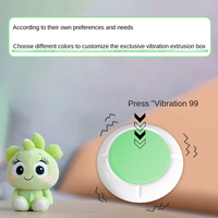 OEM-Hersteller Batteriebetriebener Rhythmischer Herzschlag-Pulssimulator Runde Vibrationsbox gegen Angst bei Neuen Welpen