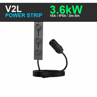 Câble d'extension V2L avec déchargeur EV et câble véhicule-chargeur 3,6 kW 16 A professionnel pour les pannes de courant à domicile
