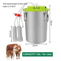 Machine à traire les moutons 12L intégrée, machine à traire électrique de grande puissance 48W pour vaches