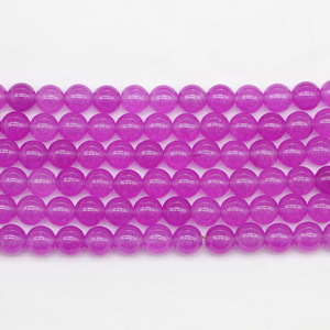 Cuentas de amatista natural de 8 mm, cuentas redondas sueltas para hacer pulseras, joyería de cristal, bricolaje - Product Image 2