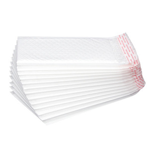 Túi Phong Bì Bong Bóng Có Đệm Hình Bầu Dục Bằng Nhựa Màu Trắng - Product Image 4