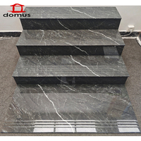 Carreaux de sol/mur en porcelaine brillante moderne de 1200x470 mm, épaisseur 10 mm, texture marbre en arc circulaire à 180 degrés, antidérapants pour usage hôtelier