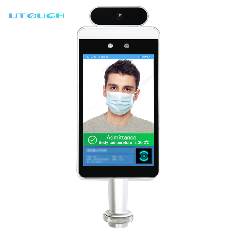 Устройство распознавания лиц, решение для безопасности, температурный инструмент с бесконтактной камерой, Европейский цифровой сертификат, контроль доступа