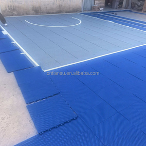 Cancha de Baloncesto Portátil Tiansu 3x3, Baldosas Modulares Encajables de 170g/unidad, Césped Artificial Tradicional de Color Simple - Product Image 6
