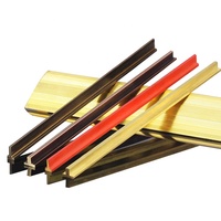 Profilé en laiton extrudé pour carrelage, protection des bords, style moderne, longueur personnalisable