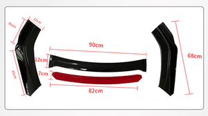 Piezas universales para automóvil, parachoques delantero común, Kit de cuerpo de labio, pala frontal Exterior, Alerón, Protector de parachoques, modelo deportivo - Product Image 2