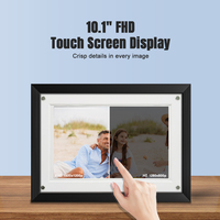 Cadre photo numérique acrylique 10,1 pouces 1280x800 IPS Écran tactile Wi-Fi activé Prise en charge de la vidéo MP4 Lecture de vidéo Partage de photos et de vidéos