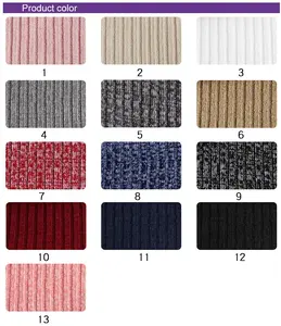 9111 # 50% polyester 45% coton 5% Spandex 3*2 tissu en tricot côtelé coton et tissu en tricot côtelé pour pull côtelé et robe en automne