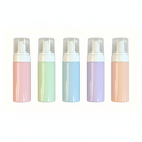 Bouteille vide en PET avec pompe mousseuse 100ml 200ml, emballage cosmétique, sérigraphie pour nettoyant visage, distributeur de savon moussant, vente en gros