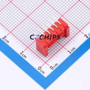 W200110K-6PR2123 Wire-to-Board Pin Header Bent Lead Through Hole,P=2mm Connector 1x6P 2mm Right Angle Insert HY - Product Image 2