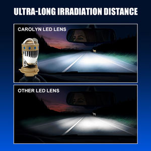 Carolyn หลอดไฟหน้า LED H4ลำแสงสูงต่ำ, C-T8ไฟ LED H4โคมไฟ LED H4โคมไฟเลเซอร์ LED 55วัตต์ H4เลเซอร์ LED 12V - Product Image 6