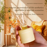 Diffuseur d'huiles essentielles en verre dépoli 50 ml avec bâtonnets en rotin, sans alcool, écologique, parfum longue durée, répulsif naturel anti-moustiques
