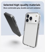 Funda Ecológica 2 en 1 para 17 Pro Max, Anti-Huellas, Transparente Mate, Resistente a Impactos, Fabricada con TPU y PC Reciclados