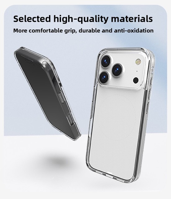 Eco-Friendly 2-in-1 Anti-Fingerprint Transparent Matte Frost Shockproof Phone Case for 17 Pro Max Recycled TPU PC
