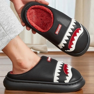 Pantofole da <span class=keywords><strong>Uomo</strong></span> alla Moda <span class=keywords><strong>con</strong></span> Piattaforma, Imitazione Pelle, Pelliccia, Illuminazione, Comode in <span class=keywords><strong>Memory</strong></span> <span class=keywords><strong>Foam</strong></span>, Morbide <span class=keywords><strong>Scarpe</strong></span> da Coppia Antiscivolo, Calde per l'Inverno - Product Image 3