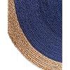 Hand Woven Jute Round Floor Area Rug Carpet Jute Centre Table Dhurrie Striped Floor <b>Door</b> Mat for Furnish Living Room Bedroom - Product Image 4