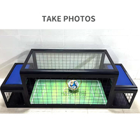 Matériel de jeu de football de table pour deux joueurs, activité interactive parent-enfant, accessoires de compétition, métal, pour intérieur