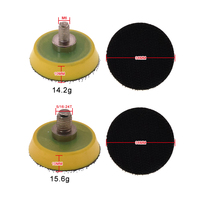 Support de plaque de support pour ponceuse pneumatique à crochet et boucle, filetage M6 ou 5/16-24T, 38 mm (1,5 pouce), pour outils abrasifs, polissage du métal et du bois